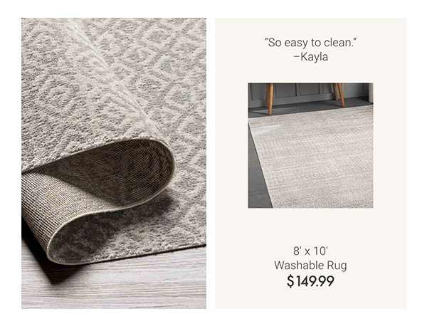 8' x 10' Washable Rug