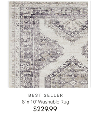 8' x 10' Washable Rug