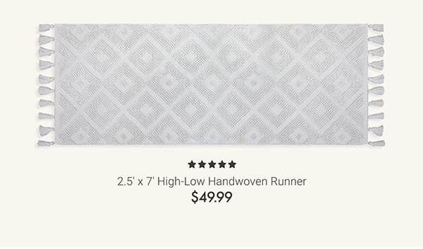 2.5' x 7' High-Low Handwoven Runner