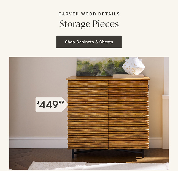 Carved Wood Details: Storage Pieces - Shop Cabinets & Chests