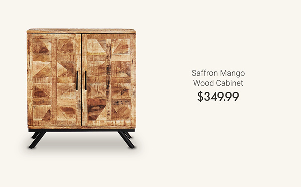 Saffron Mango Wood Cabinet