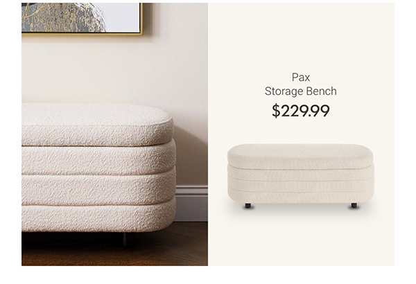 Pax Storage Bench