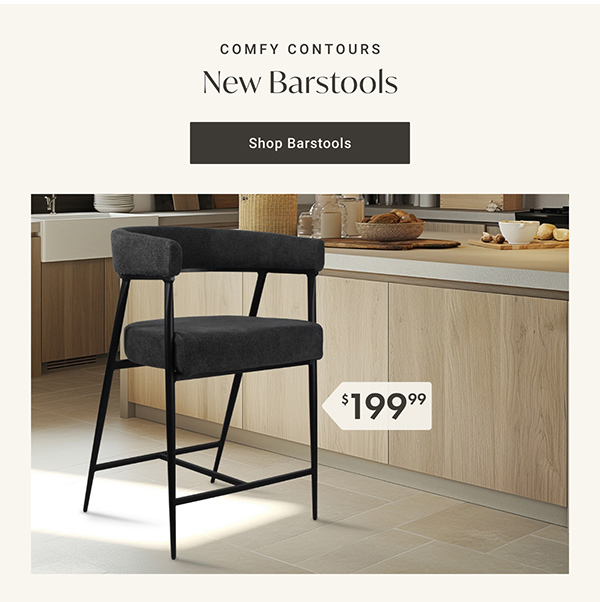 Comfy Contours: New Barstools - Shop Barstools