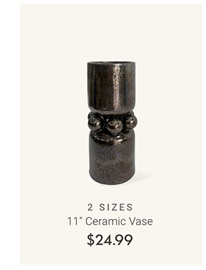 11" Ceramic Vase