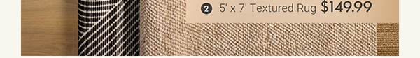 5' x 7' Textured Rug