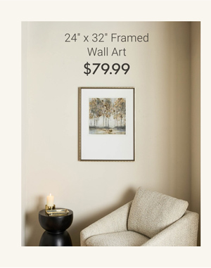 24" x 32" Framed Wall Art