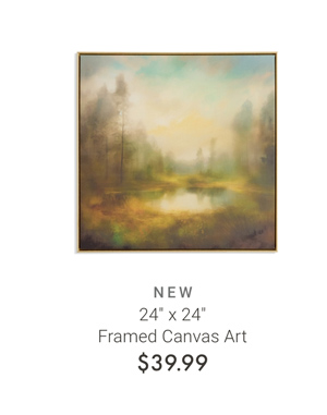 24" x 24" Framed Canvas Art