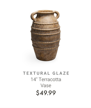 14" Terracotta Vase