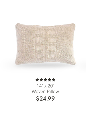 14" x 20" Woven Pillow