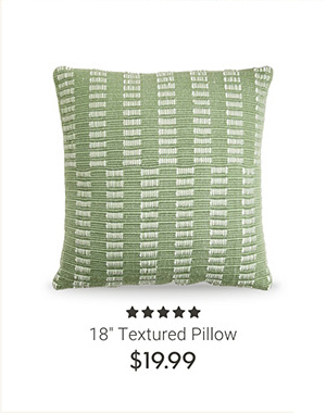 18" Textured Pillow
