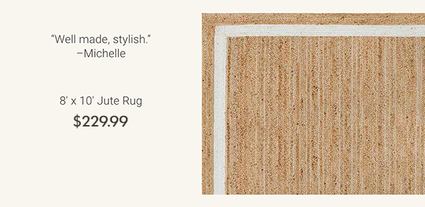 8' x 10' Jute Rug