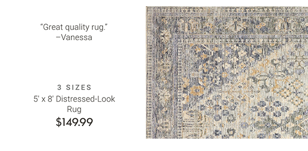 5' x 8' Distressed-Look Rug