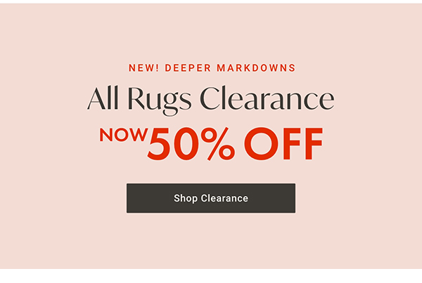 50% Off Rugs Clearance | Shop Now >