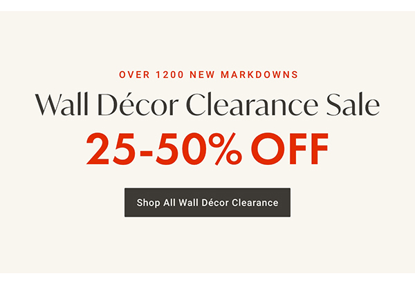 Shop All Wall Décor Clearance >