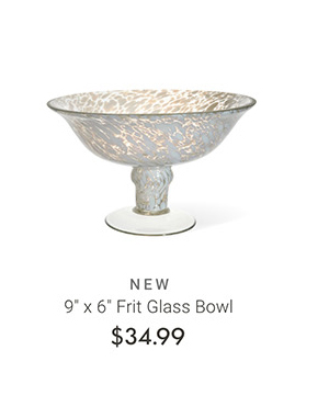 9" x 6" Frit Glass Bowl