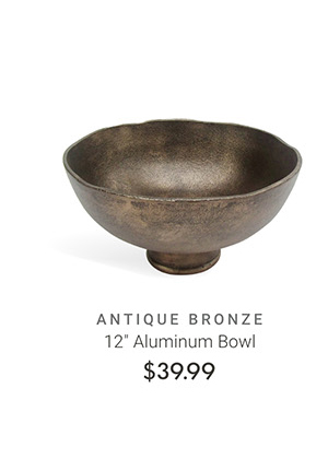 12" Aluminum Bowl