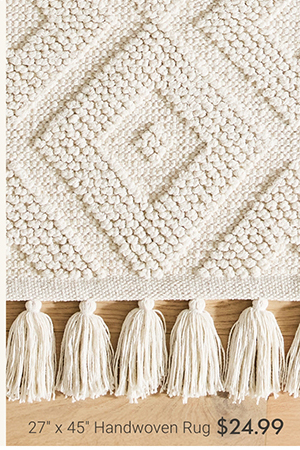 27" x 45" Handwoven Rug