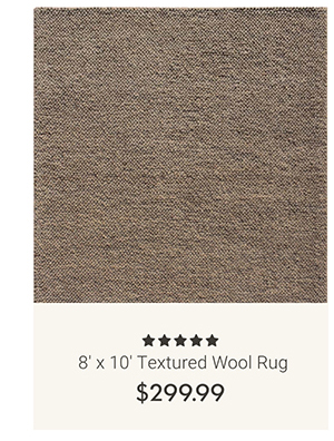 8' x 10' Textured Wool Rug