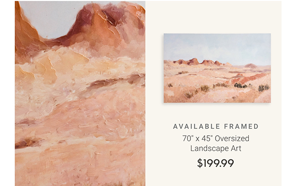 70" x 45" Oversized Landscape Art