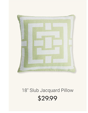 18" Slub Jacquard Pillow
