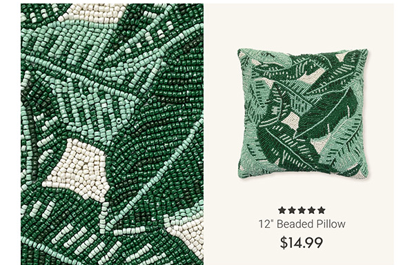 12' Beaded Pillow