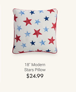 18" Modern Stars Pillow