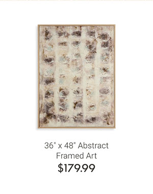 36" x 48" Abstract Framed Art