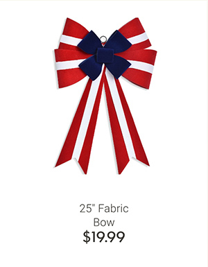 25" Fabric Bow