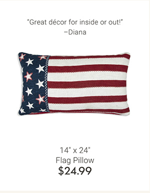14" x 24" Flag Pillow
