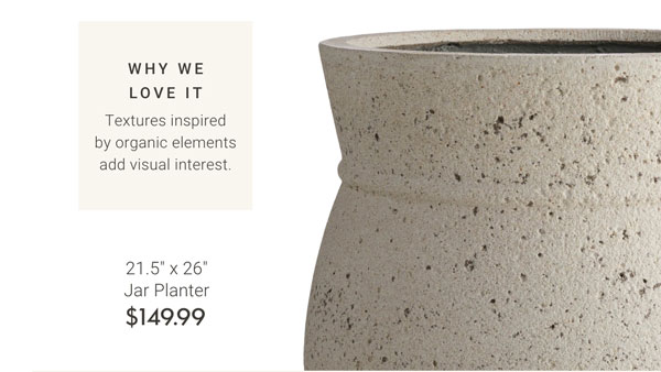 21.5" x 26" Jar Planter