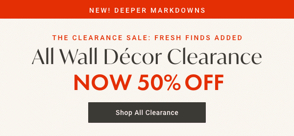 New! Deeper Markdowns: The Clearance Sale: Fresh Finds Added - All Wall Decor Clearance - Shop All Clearance