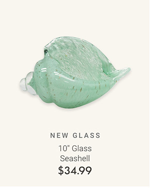 10" Glass Seashell