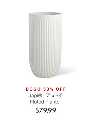 Japi 17" x 33" Fluted Planter