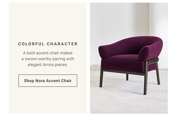 Colorful Character | Shop Nora Accent Chair >