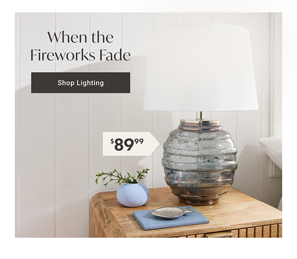 When the Fireworks Fade - Shop Lighting