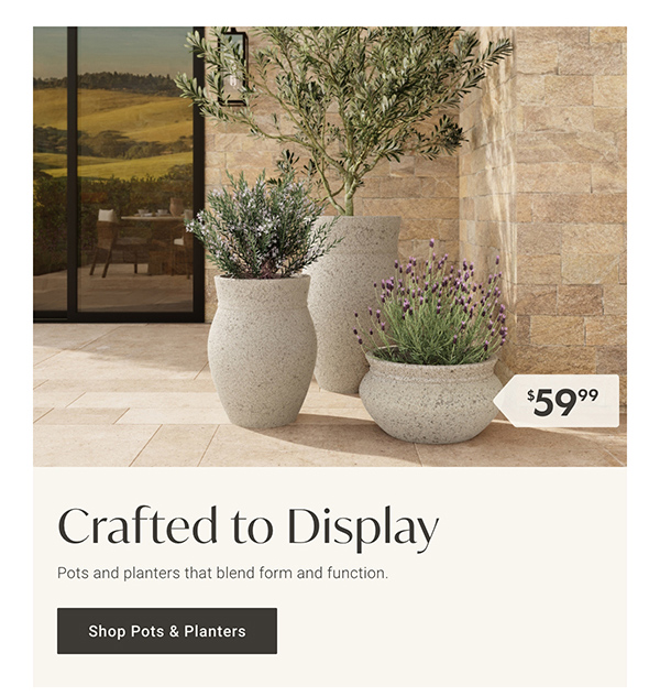 Crafted to Display - Shop Pots & Planters
