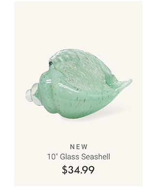 10" Glass Seashell