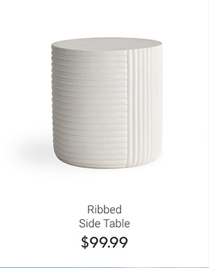 Ribbed Side Table