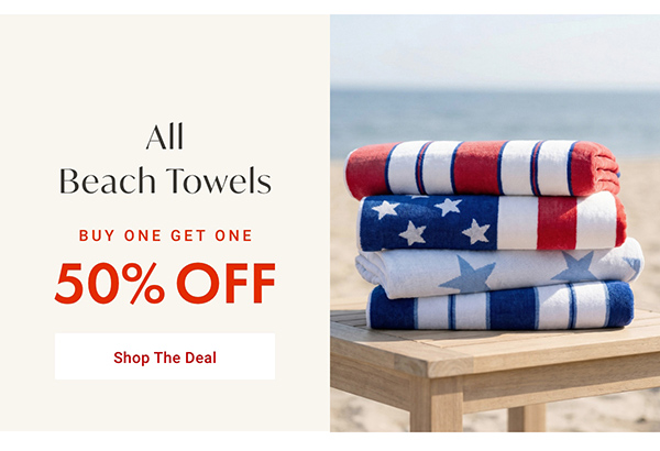 All Beach Towels - BOGO 50% OFF - Shop The Deal