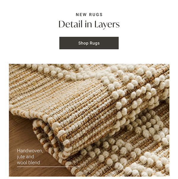 New Rugs: Detail in Layers - Shop Rugs