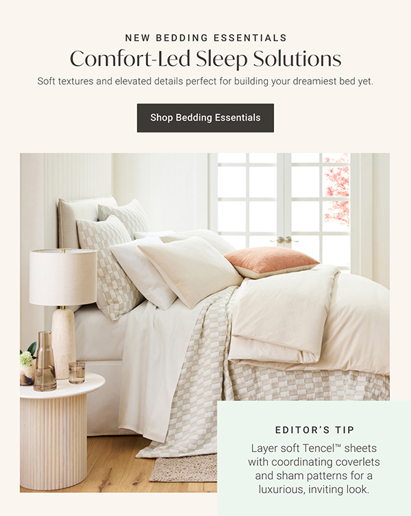 New Bedding Essentials: Comfort-Led Sleep Solutions: Shop Bedding Essentials