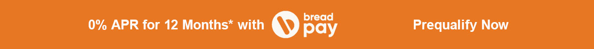 0% APR for 12 months with Bread Pay*