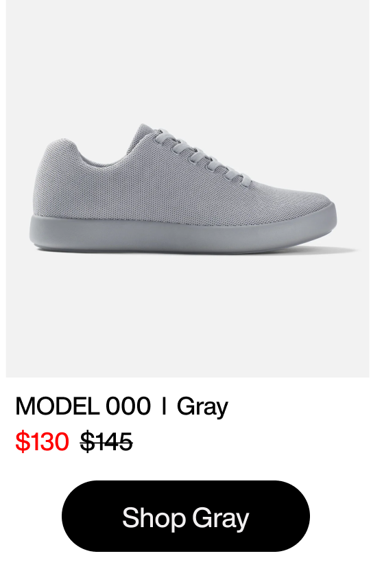 Shop Shoes – Atoms Model 000 Gray – Now $130 (was $145)