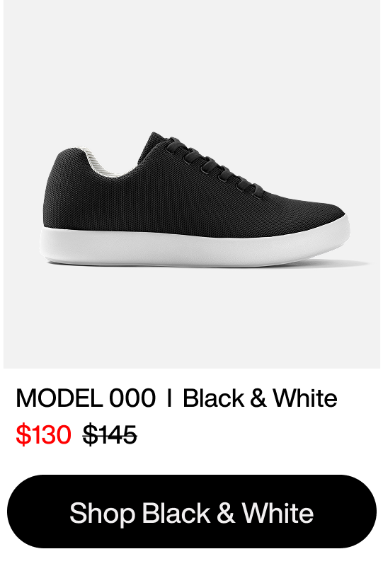 Shop Shoes – Atoms Model 000 Black & White – $130 (was $145)
