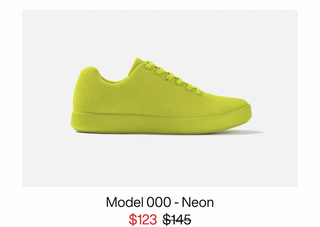 Model 000 - Neon. $123