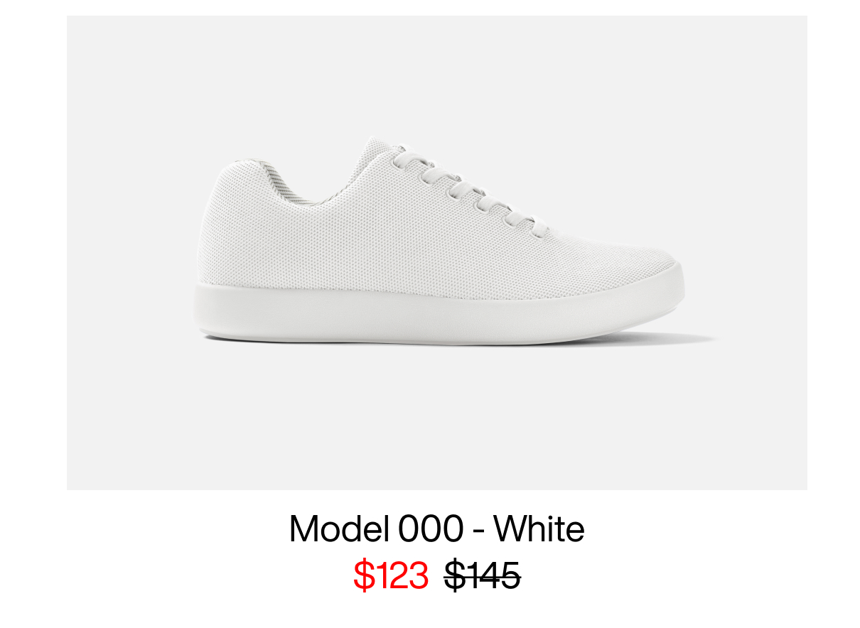 Model 000 - White. $123