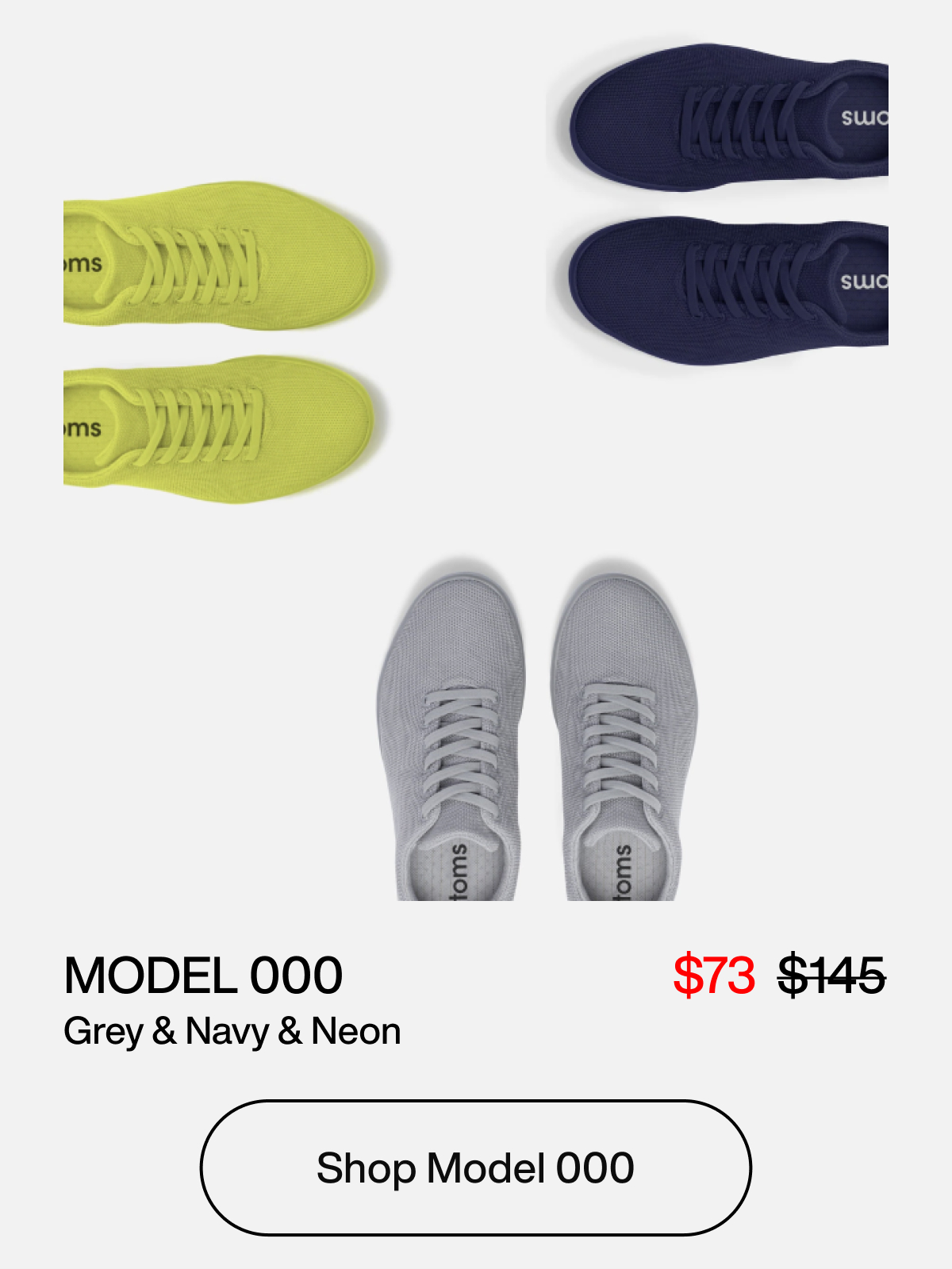 Model 000 | Grey & Navy & Neon. $73. Shop Model 000