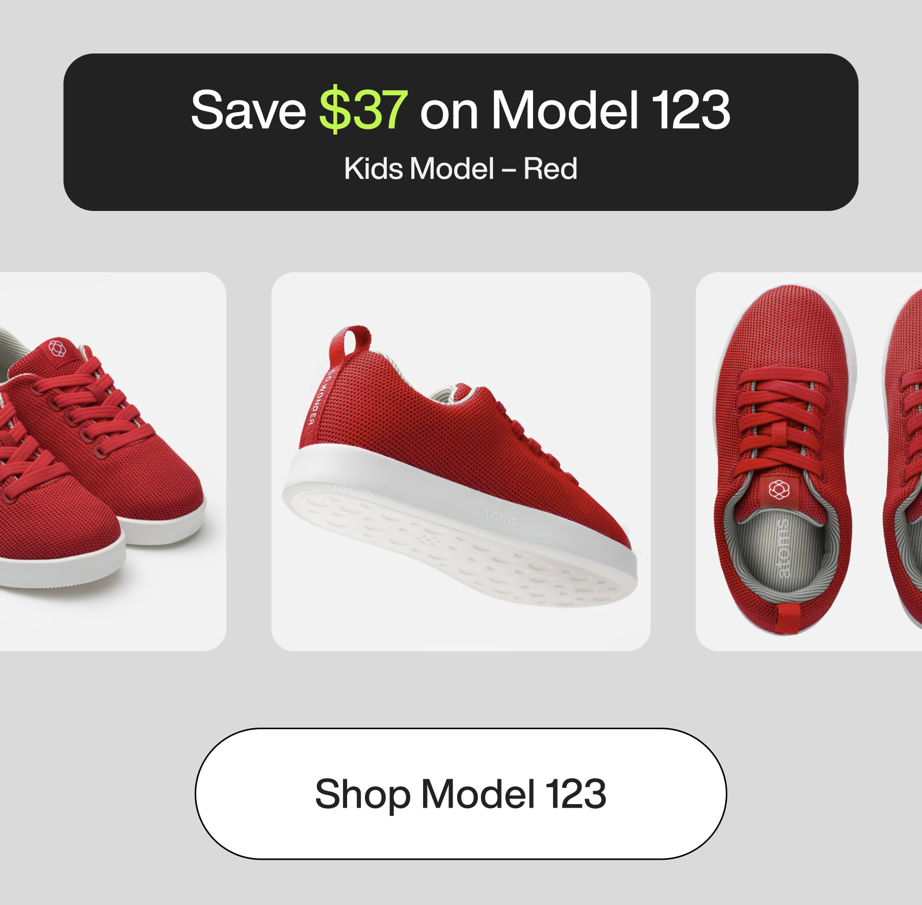 Save $37 on Model 123 Red Shop Model 123