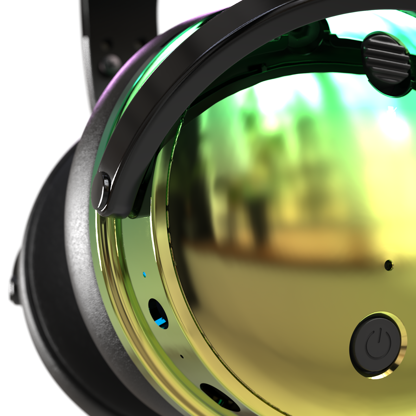 Audeze Maxwell Wasabi Earcup Close Up