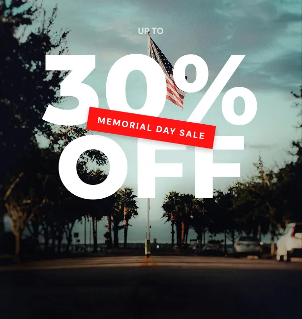 Memorial Day Sale — Up to 25% off